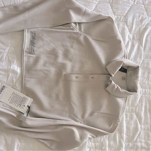 Lulu Lemon LAB Cupro Cropped Long-Sleeved Polo size 2